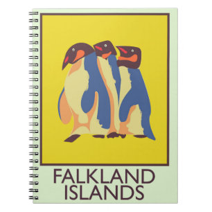 Caderno Espiral Ilhas Falkland