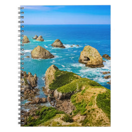 Caderno Espiral Ilhas Nugget Point, Nova Zelândia