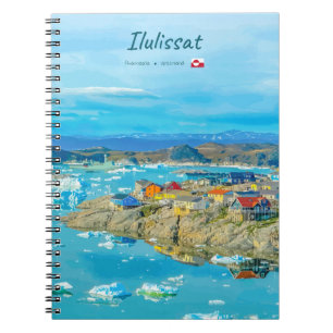 Caderno Espiral Ilulissat, Groenlândia - Cidade dos Icebergs