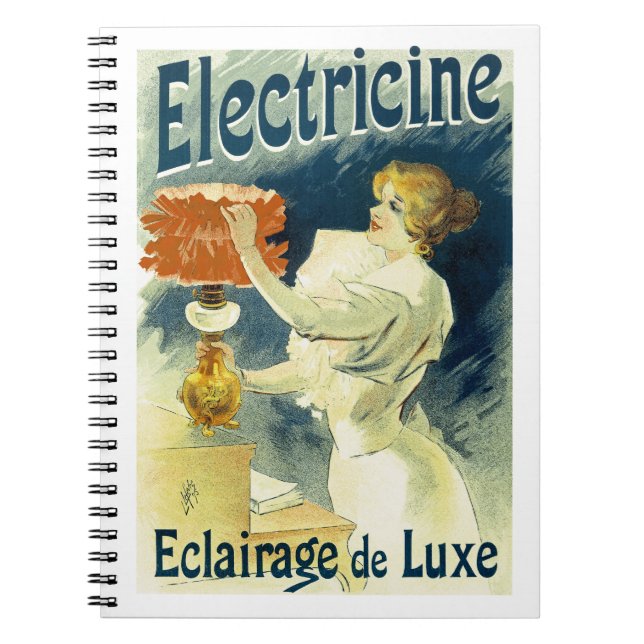 Caderno Espiral Iluminação de Luxo Electracine (Frente)