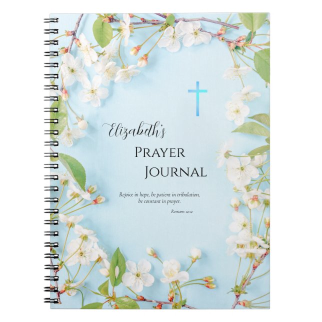 Caderno Espiral Iluminação Diário de oração cristã ortodoxa (Frente)