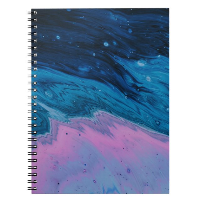 Caderno Espiral Ilustração da massa de água (Frente)