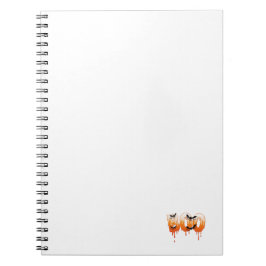 Caderno Espiral Ilustração da Noite de Halloween