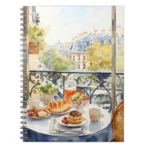 Ilustração de aquarela Chic Parisiense Cafe