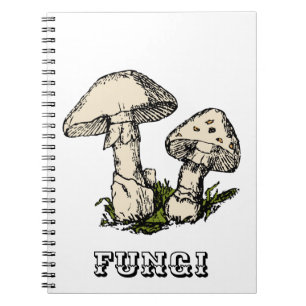 Caderno Espiral Ilustração de cogumelo