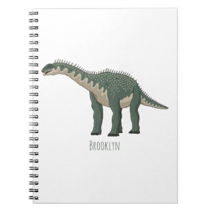 Caderno Espiral Ilustração de desenho animado de Barapasaurus
