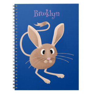 Caderno Espiral Ilustração de desenho animado de jerboa, de orelha