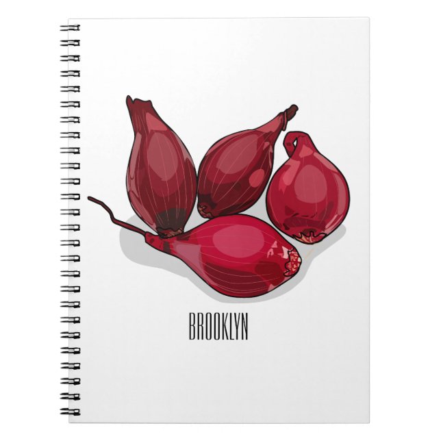 Caderno Espiral Ilustração de desenho animado de slot (Frente)