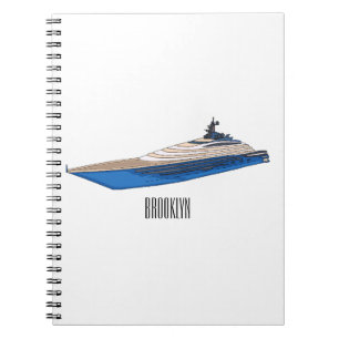 Caderno Espiral Ilustração de desenho em Yacht