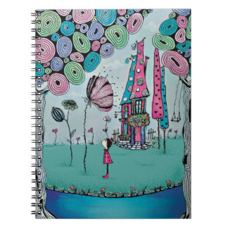 Caderno Espiral Ilustração de Garota Caprichosa