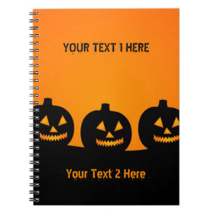 Caderno Espiral Ilustração de Halloween