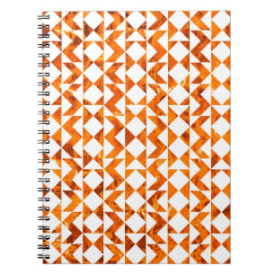 Caderno Espiral Ilustração de isola geométrica de padrão boho sem