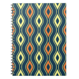 Caderno Espiral ilustração de padrão ornamental sem descontinuidad