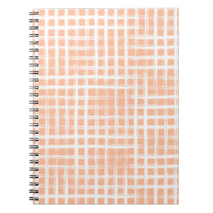 Caderno Espiral ilustração geométrica da grelha desenhada à ab