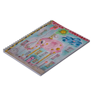 Caderno Espiral Ilustração Infantil Caprichosa e Fofa