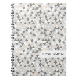 Caderno Espiral Ilustração moderna do padrão geo