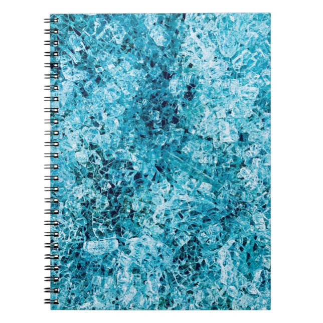 Caderno Espiral Ilustração teal (Frente)