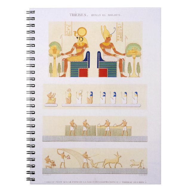 Caderno Espiral Ilustrações dos conselhos e de pinturas murais (Frente)