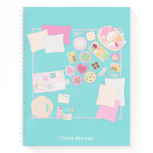 Caderno Espiral Ilustrado Cena de Piquenique Paste
