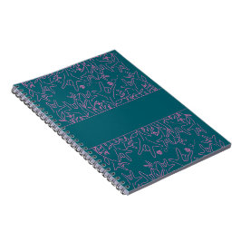 Caderno Espiral ILY Bloom - Design ASL de Nome Personalizado