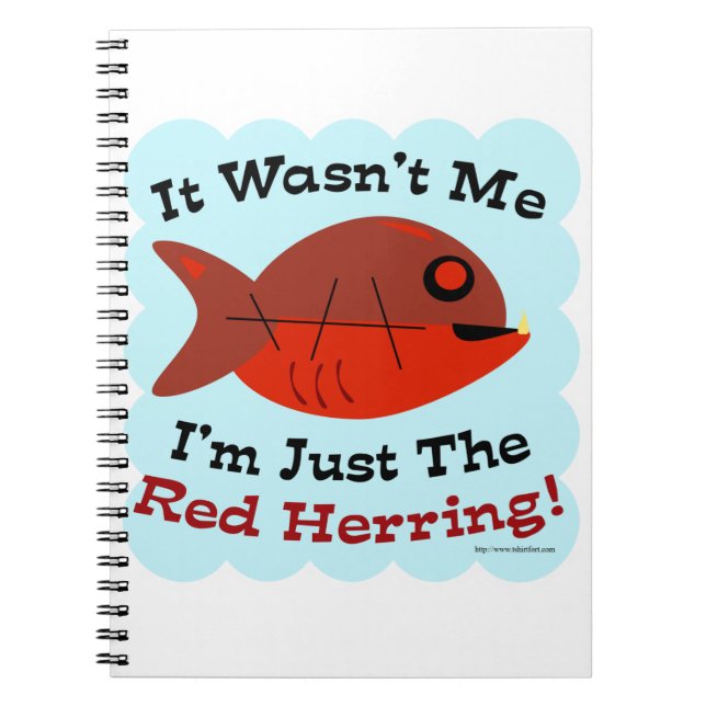Caderno Espiral I'm the Red Herring (Frente)