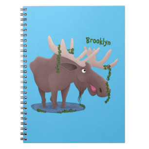 Caderno Espiral Imagem animada alegre e engraçada
