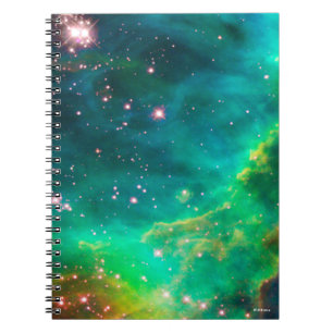Caderno Espiral Imagem da galáxia do conjunto de estrela da