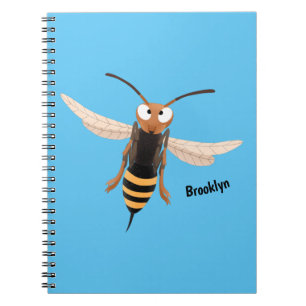 Caderno Espiral Imagem de desenho animado com zangão