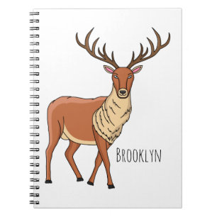 Caderno Espiral Imagem de desenho de Reindeer