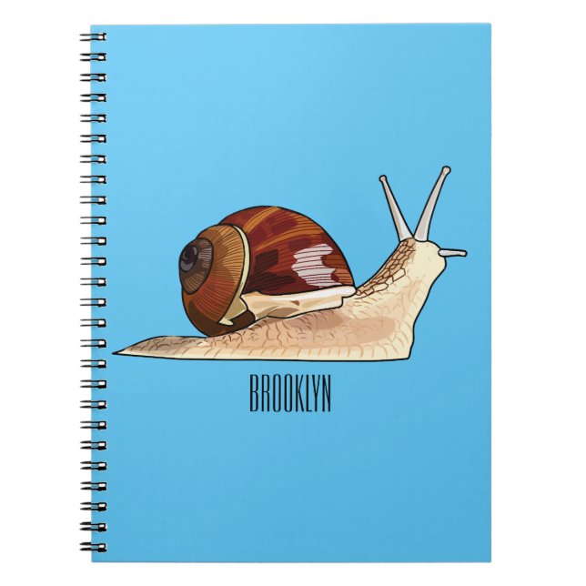 Caderno Espiral Imagem de desenho em caracol (Frente)