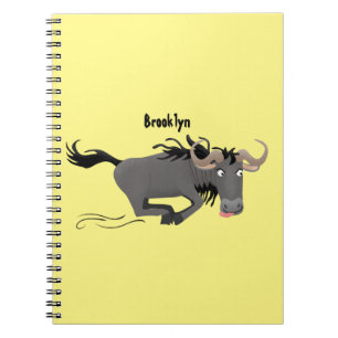 Caderno Espiral Imagem de desenhos animados de geleia engraçada