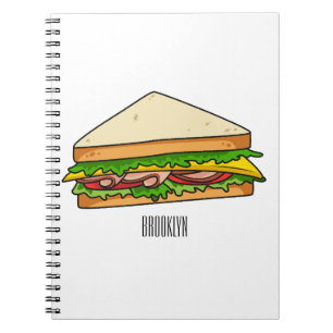 Caderno Espiral Imagem de desenhos em Sandwich