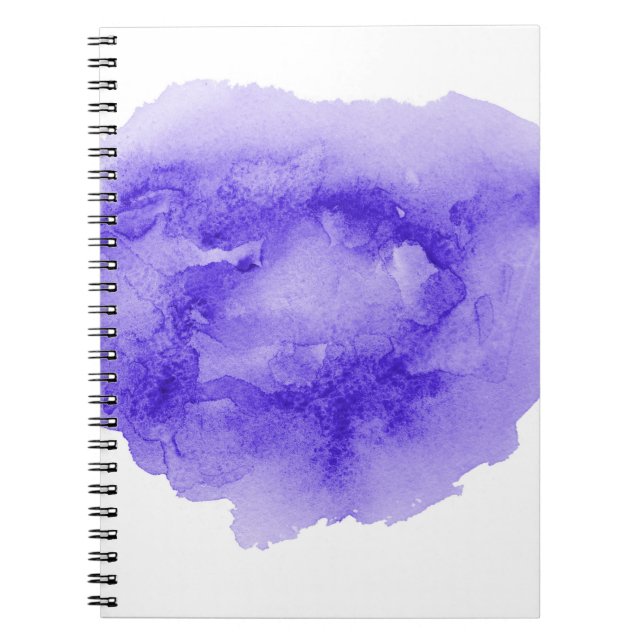 Caderno Espiral Imagem de fundo de abstrato com aquarela com líqui (Frente)