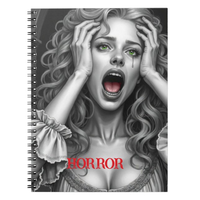 Caderno Espiral Imagem de Horror (Frente)