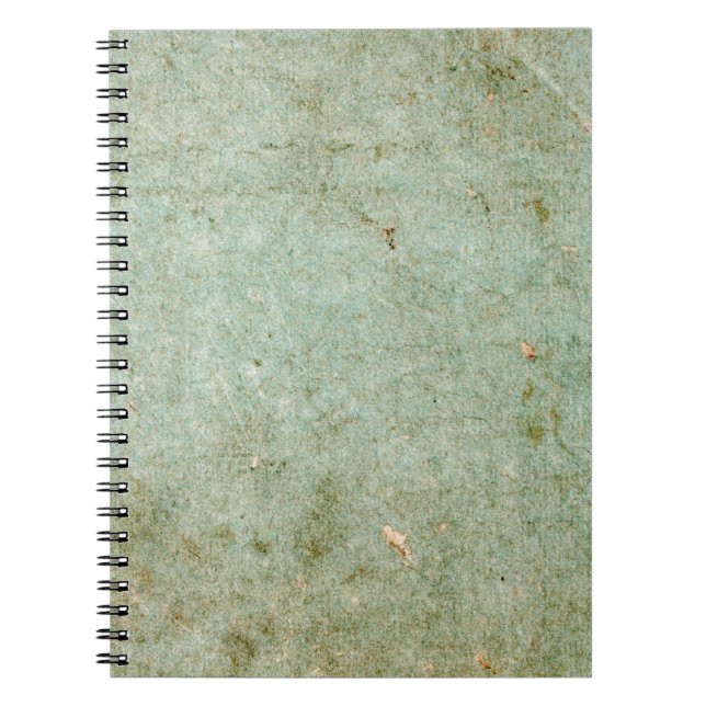Caderno Espiral Imagem de papel retrô antiga (Frente)