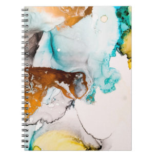 Caderno Espiral Imagem Decorativa. Tinta Decorativa. Tinta alcoóli