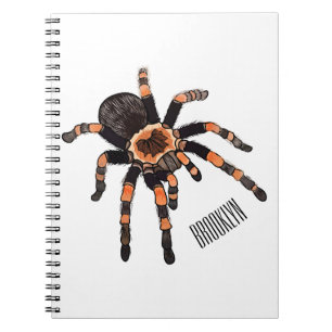 Caderno Espiral Imagem do desenho de Tarantula