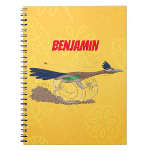 Caderno Espiral Imagem engraçada de desenho animado de pássaros
