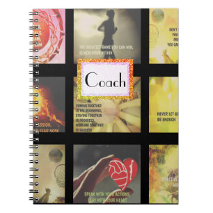 Caderno Espiral Imagens inspiradores e tema do Netball dos slogan