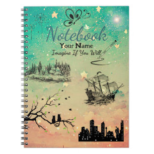 Caderno Espiral 'Imagine se você quiser' Notebook espiral