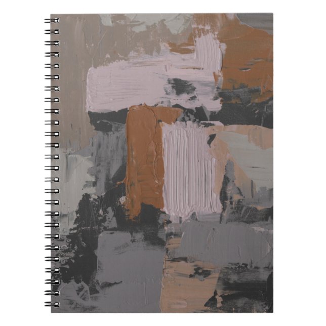 Caderno Espiral Impasto Abstrato I (Frente)
