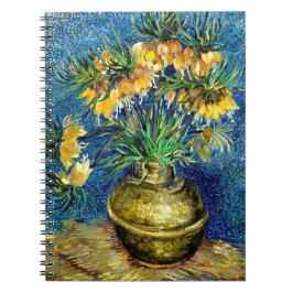 Caderno Espiral Imperial Fritillaries Copper Vase Van Gogh espiral