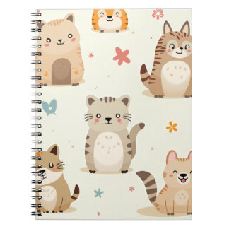 Caderno Espiral impressão animal fofo
