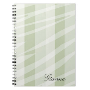 Caderno Espiral Impressão Animal Neutral Mint Zebra
