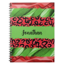 Impressão Animal Vermelha e Verde Personalizada e
