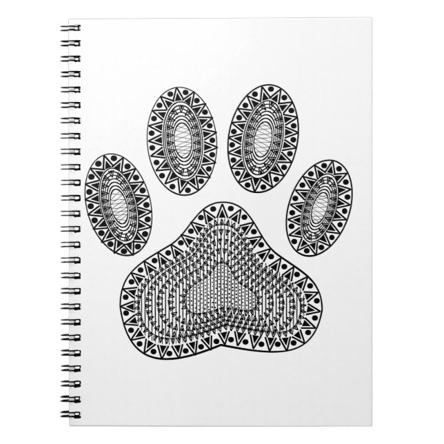 Caderno Espiral Impressão de abstrato Tinta (Frente)