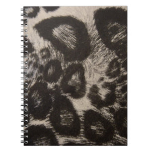 CADERNO ESPIRAL IMPRESSÃO DE ANIMAIS PRETOS