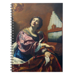 Caderno Espiral Impressão de Arte "Concerto Celestial" Saint Cecil