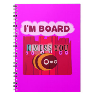 Caderno Espiral Impressão de Arte de Abelhas conselho