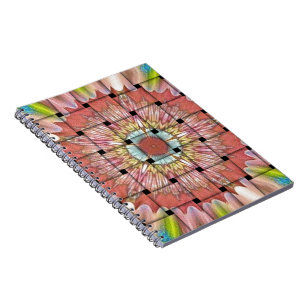 Caderno Espiral Impressão de Arte Inspirada na África – Design Geo